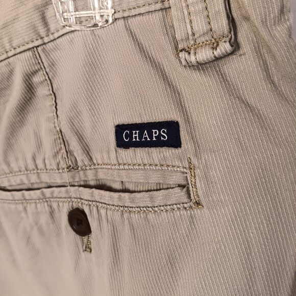 Vtg Ralph Lauren Cargo Shorts 38 Khaki Corduroy Baggy Utility Gorpcore Y2K Chaps - Picture 6 of 8
